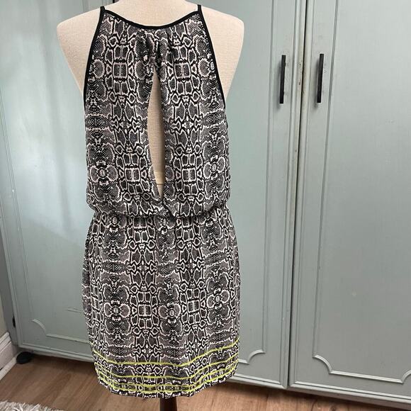Dolce Vita Size Large Snake Print Dress Tank Style Keyhole Back DV - Picture 2 of 7